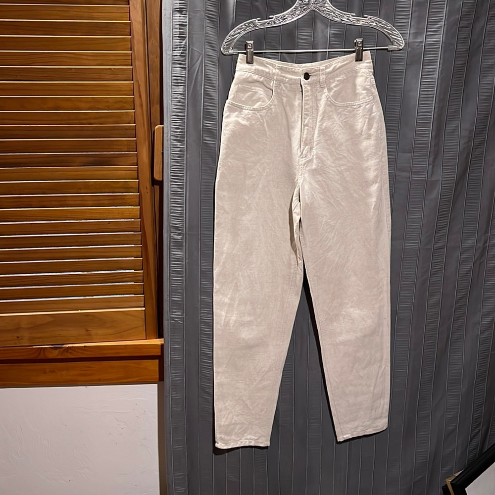 Talbots high rise linen pants, Size 4 petite
